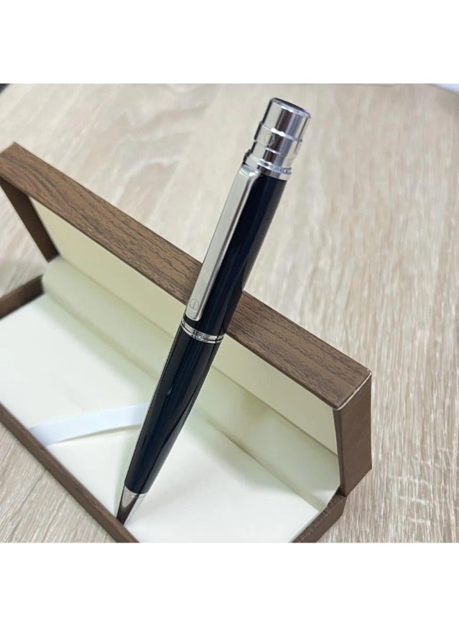 كاتيرا قلم بجودة و اناقة عالية بتصميم مريح وسلس باللونين الفضي و الاسود. - Image 2