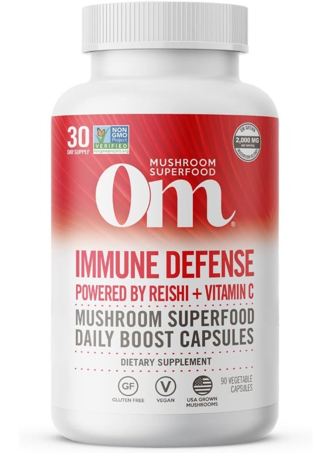 OM Immune Defense Mushroom Superfood 90VCAPS - Image 1