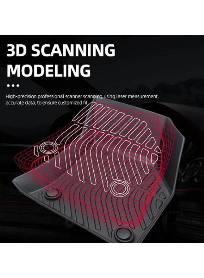 Car Floor Mat Set – Front & Rear Full Coverage, Premium Non-Slip TPE Rubber, All-Season Protection - Image 4