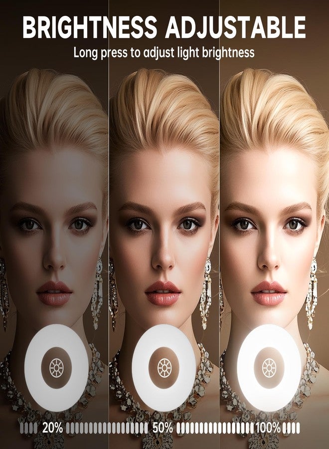 MINISO Vanity Mirror with Lights and Bluetooth Speaker-11.5" x 14" Arched Makeup Mirror with 3 Color Lights, Adjustable Brightness,10X Magnification, 360°Rotation - Image 3