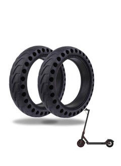 Generic Replacement Tires for Electric Scooter, Solid Rubber Honeycomb Wheels/Slip Tubeless for Xiaomi 8.5" x2 M365/Pro Electric Scooter (2 Pack 8.5 Inch)  - Image 1