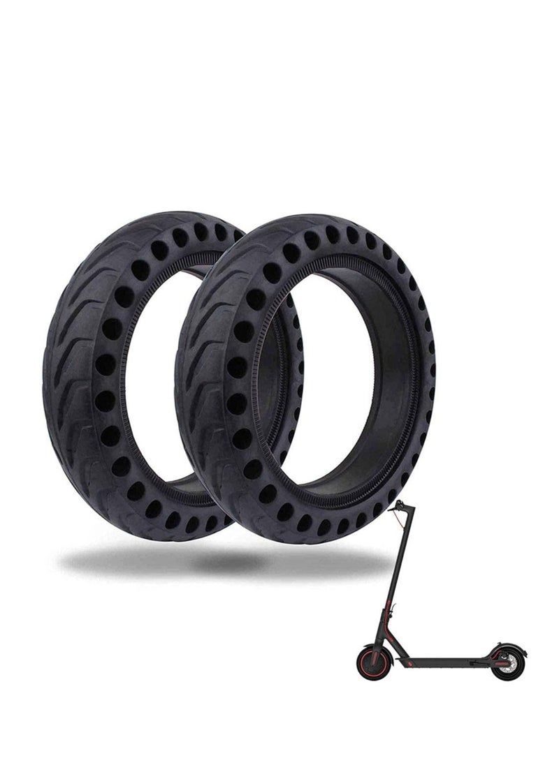 Generic Replacement Tires for Electric Scooter, Solid Rubber Honeycomb Wheels/Slip Tubeless for Xiaomi 8.5" x2 M365/Pro Electric Scooter (2 Pack 8.5 Inch)  - Image 1