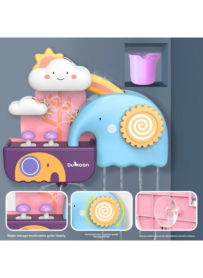 Generic - Baby Bath Toys Baby Play Tree House Children Play Elephant Water Spray Wholesale-Color:Little Elephant Water Play Toy - Image 1