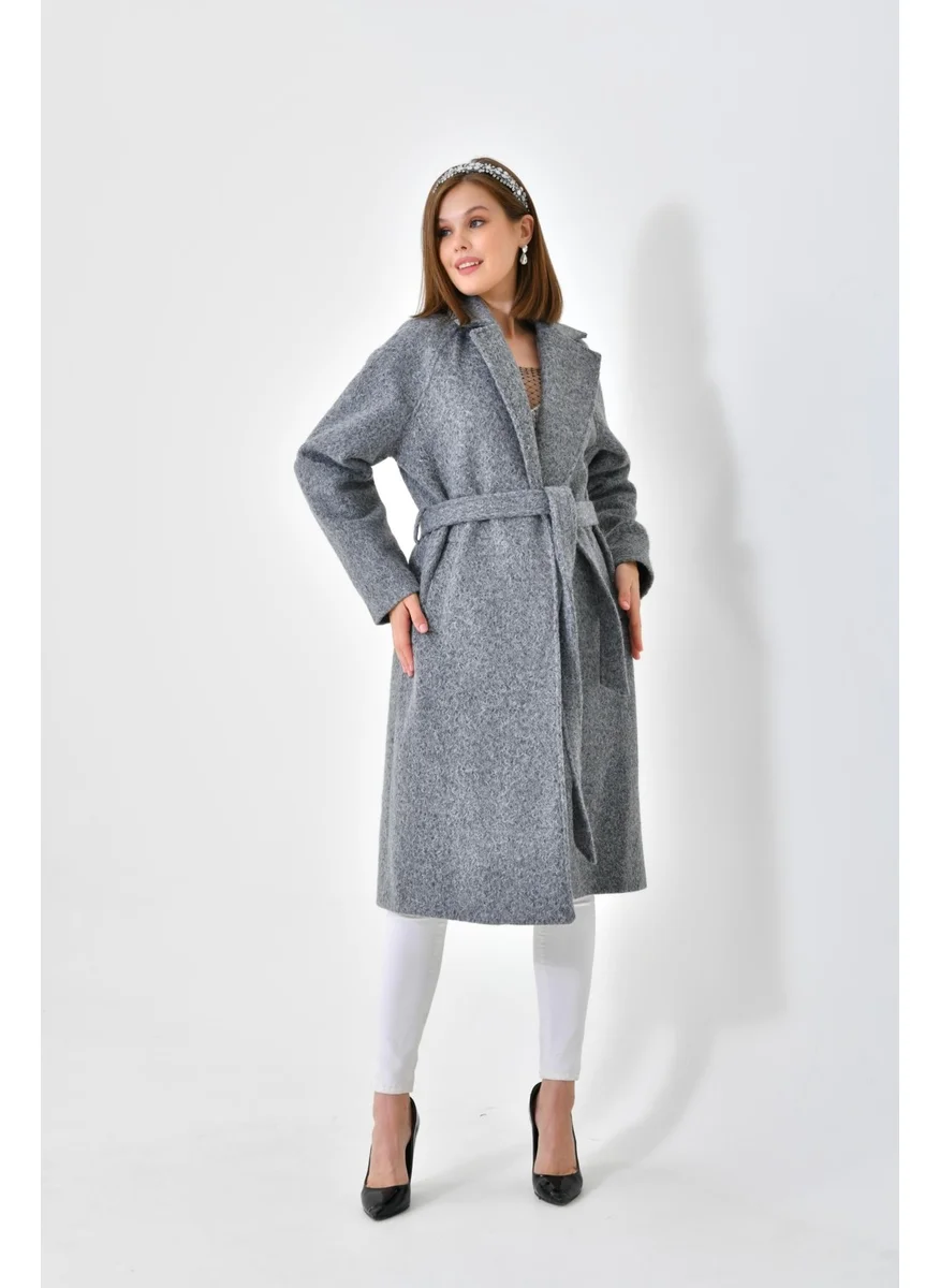 جارمي Ftz Women Women's Cashmere Coat Gray