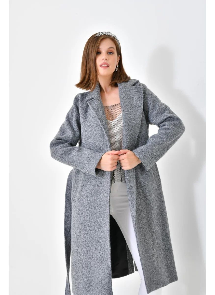 جارمي Ftz Women Women's Cashmere Coat Gray