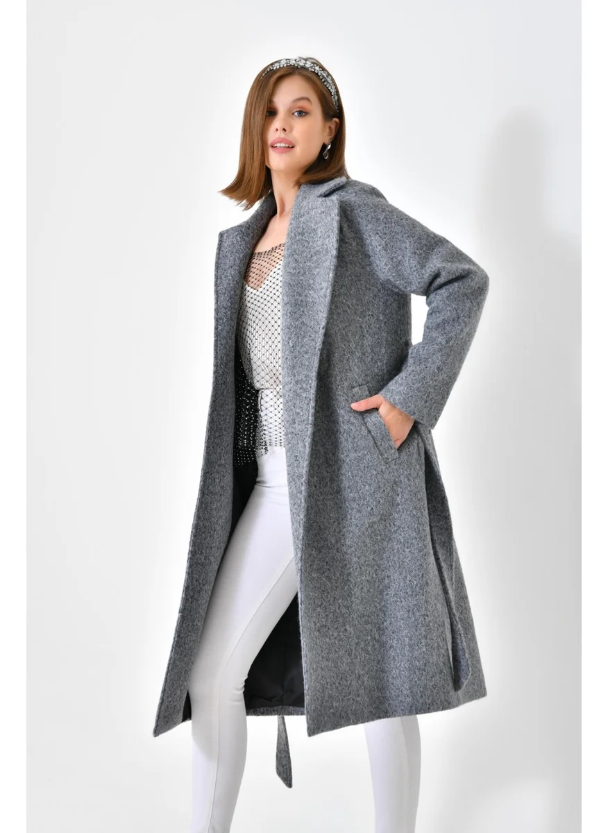 جارمي Ftz Women Women's Cashmere Coat Gray