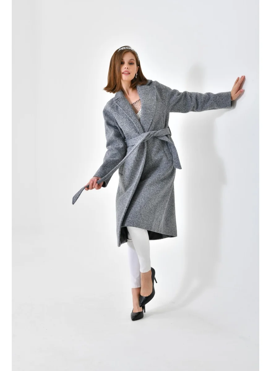 جارمي Ftz Women Women's Cashmere Coat Gray