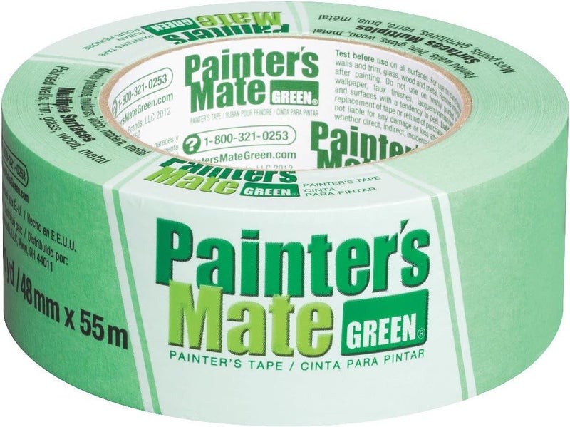 دك شريط دهان داك من نوع CP 150/8-Day Painter's Mate Green Brand، متعدد الأسطح، 48 مم × 55 م، أخضر، 1 لفة (103365) - Image 1