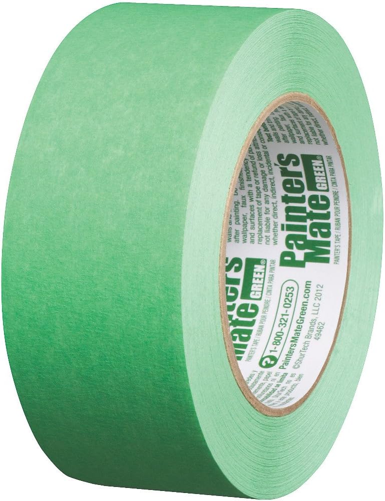 دك شريط دهان داك من نوع CP 150/8-Day Painter's Mate Green Brand، متعدد الأسطح، 48 مم × 55 م، أخضر، 1 لفة (103365) - Image 2