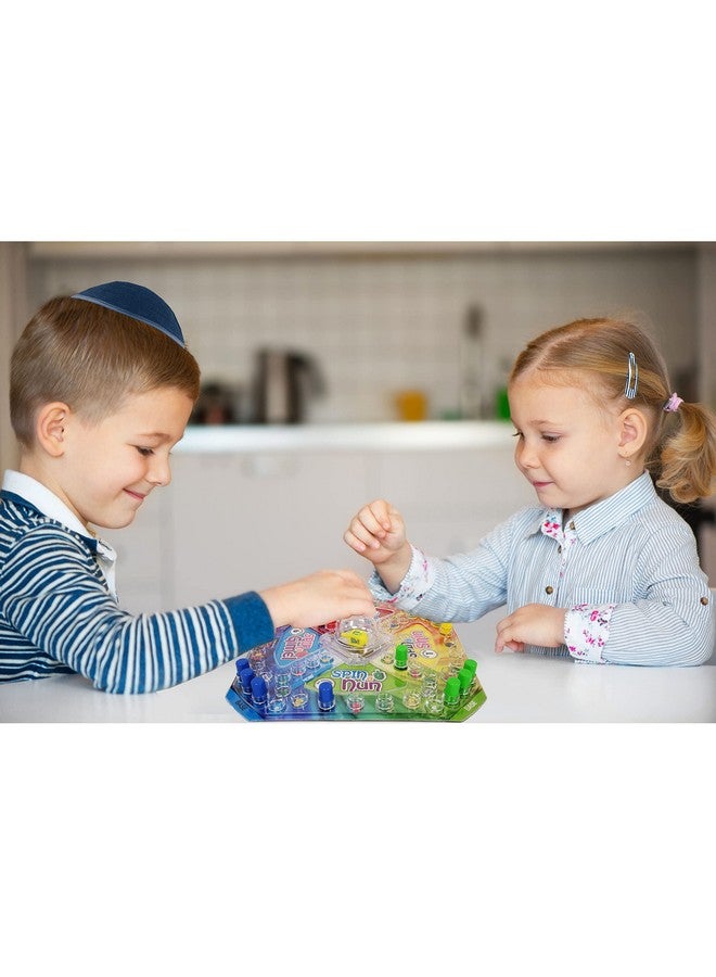 Rite Lite لعبة لوحة حانوكا رايت لايت دريدل - هدايا زينة حانوكا جوائز حقيبة الهدايا لاحتفالات العيد اليهودي مجموعة هدايا للأطفال يهودية - Image 3