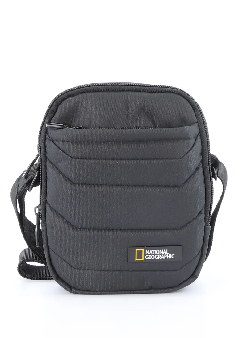 ناشيونال چيوغرافيك National Geographic Pro Small Utility Bag Black - Compact Shoulder Organizer for Men and Women, Durable School Travel College Office University Business