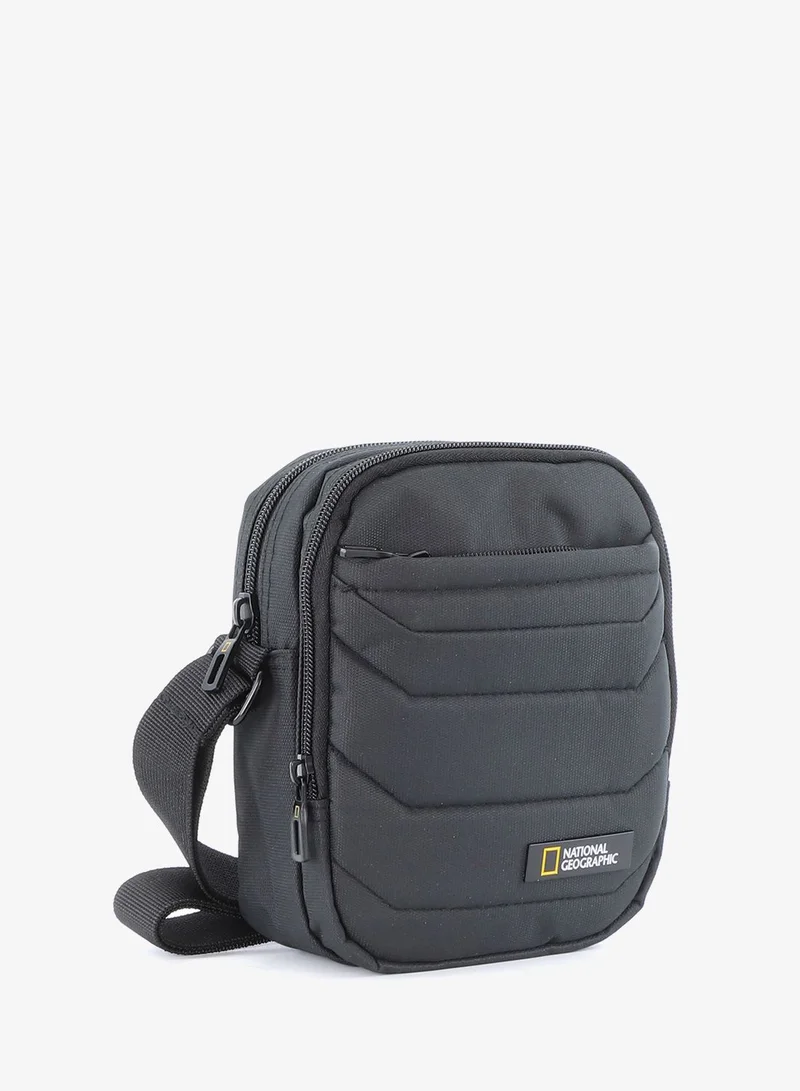 NATIONAL GEOGRAPHIC Black National Geographic Pro Small Utility Bag Black - Compact Shoulder Organizer for Men and Women, Durable School Travel College Office University Business  | Best Price UAE
