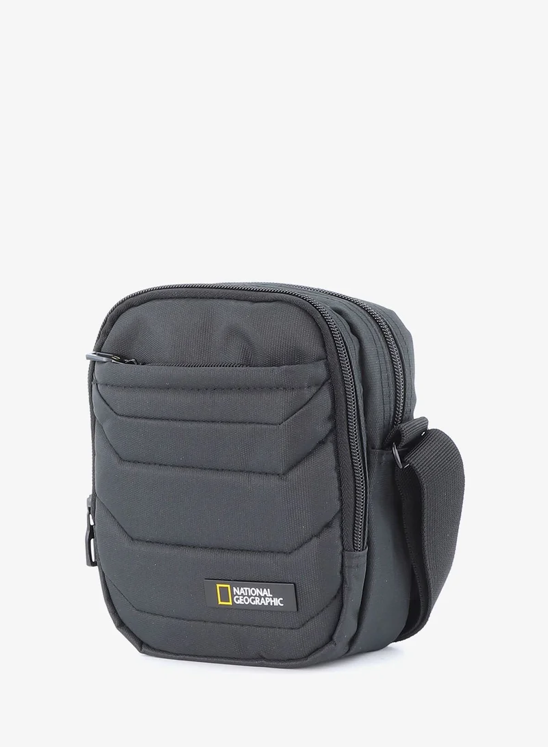 NATIONAL GEOGRAPHIC National Geographic Pro Small Utility Bag Black - Compact Shoulder Organizer for Men and Women, Durable School Travel College Office University Business