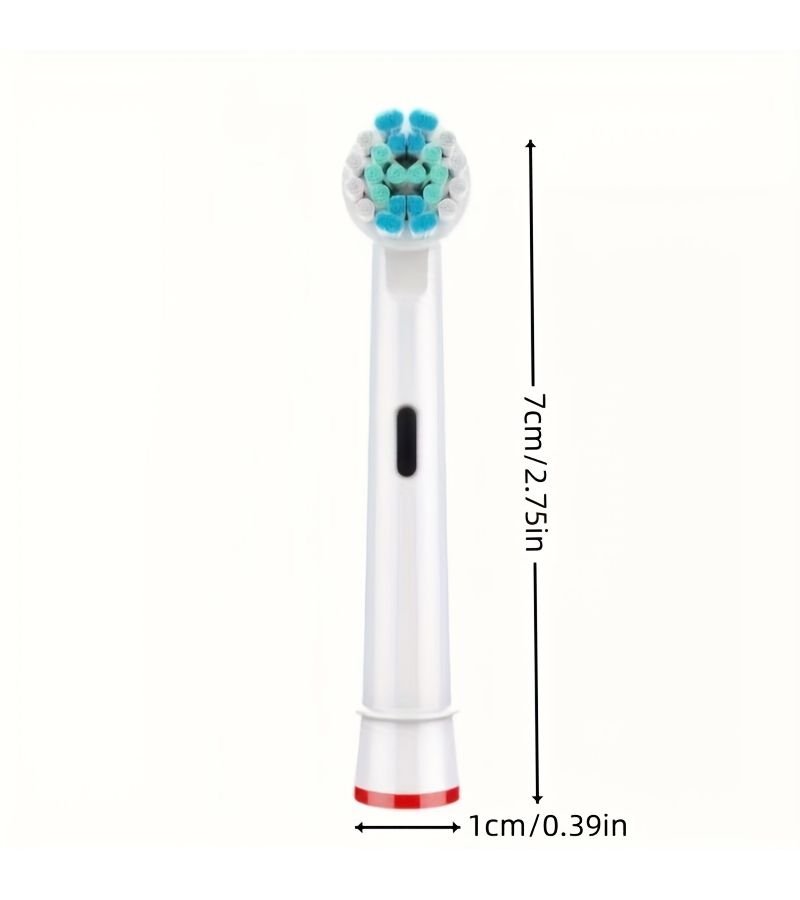Assorted Color 4 Pack Replacement Heads For Electric Toothbrushes Compatible With Oral B Models - Image 4