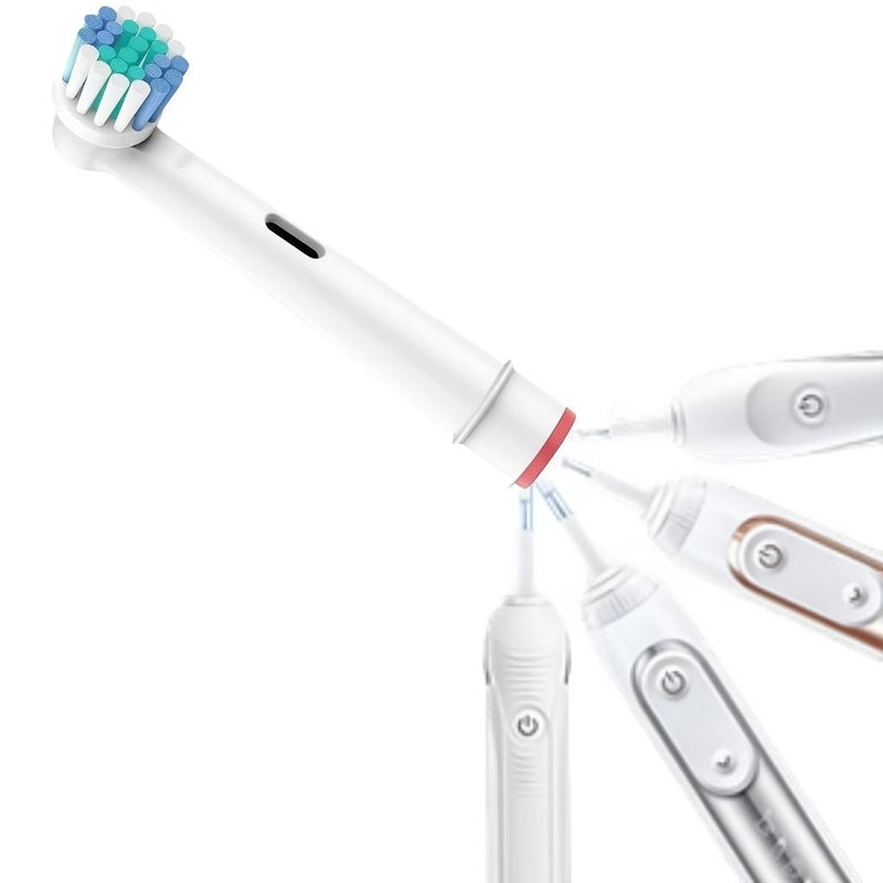 Assorted Color 4 Pack Replacement Heads For Electric Toothbrushes Compatible With Oral B Models - Image 5