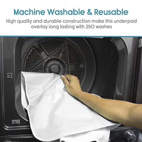 KosmoCare Polyester Reusable Underpad Washable Incontinence Bed Pad Overnight Sheet, Underpad Mattress Protection for Baby, Elderly & Patient Care - (Twill) - Green - Image 5