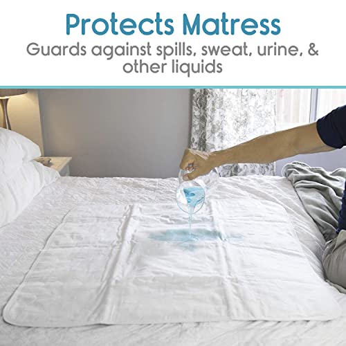 KosmoCare Polyester Reusable Underpad Washable Incontinence Bed Pad Overnight Sheet, Underpad Mattress Protection for Baby, Elderly & Patient Care - (Twill) - Green - Image 3