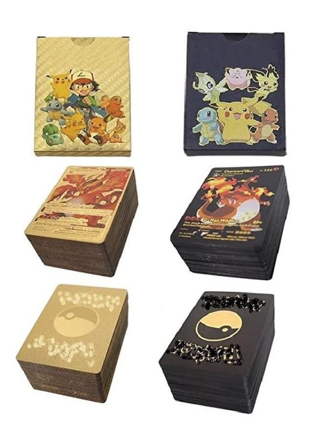 Pokemon - Pokemon Cards 55 pcs Black 55pcs Gold foil Card - Image 1