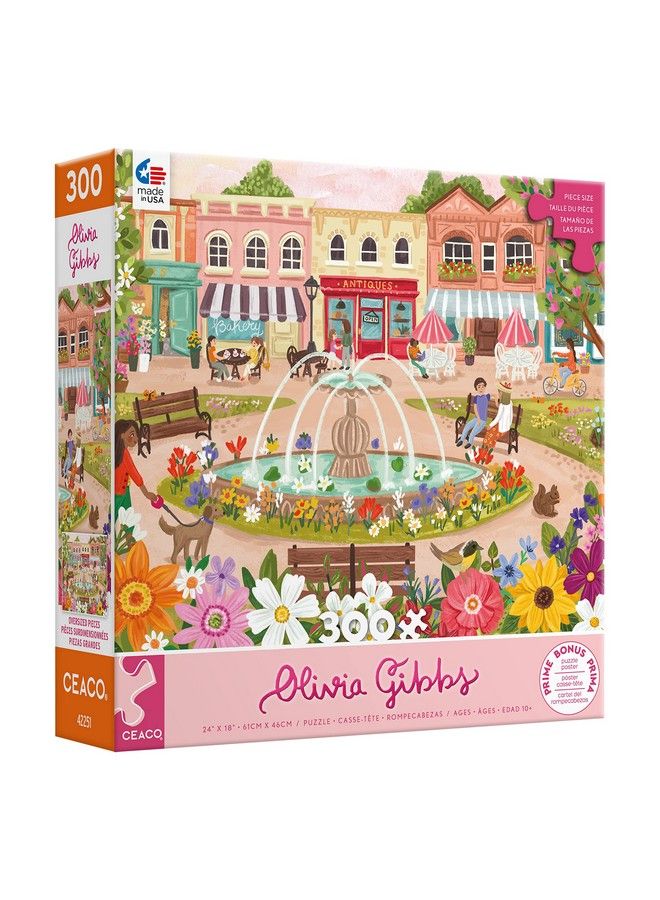 Ceaco Olivia Gibbs Town Park 300 Piece Jigsaw Puzzle - Image 4