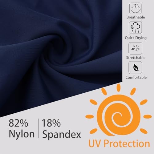 Ubestyle UPF 50+ Men's Active Surfing Water Leggings Swim Pants Swim Tights Beach Pants Sun Protective Navy (U3006NAVYL) - Image 5