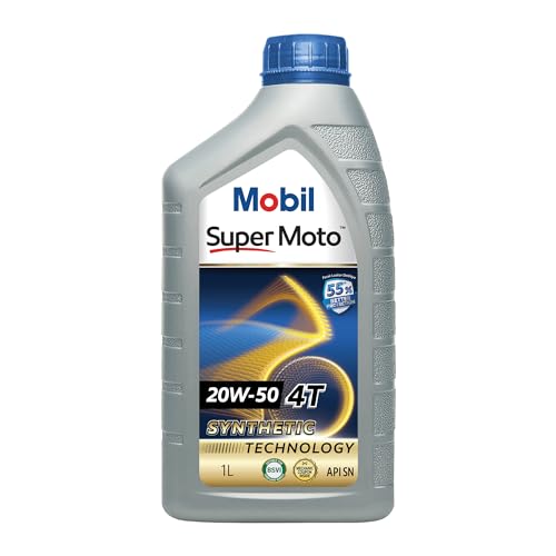 Mobil Super Moto 20W-50 Engine Oil for Bikes (1L) - Image 1