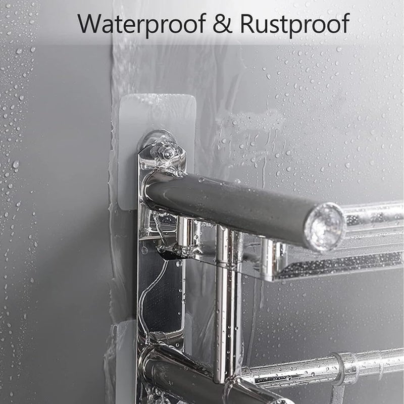 Goodern 18 Pcs Wall Hooks for Hanging,Screw Wall Hangers Without Nails Adhesive Hooks Heavy Duty,2 in 1 Reusable Waterproof Rustproof and Oilproof Adhesive Hooks for Kitchen Bathroom Home Office-8mm - Image 5