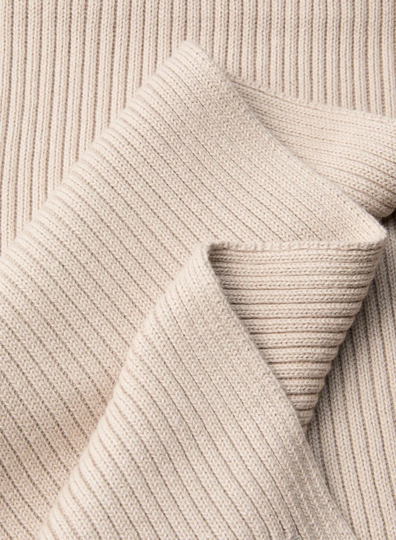 CALVIN KLEIN Casual Patch Chunky Rib Scarf
