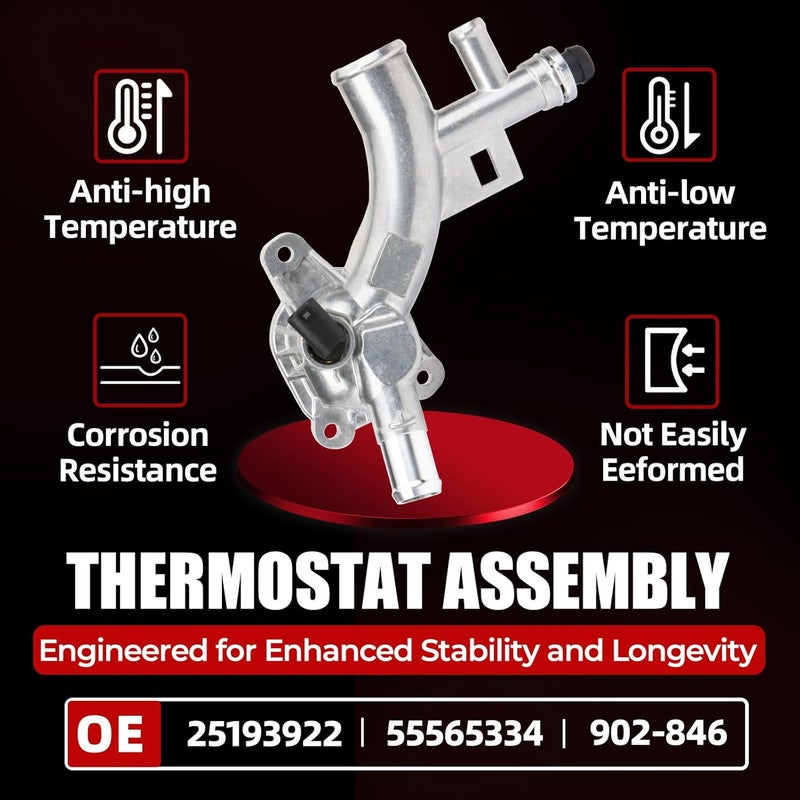 MITZONE Upgraded Aluminum Coolant Housing Water Outlet - Image 4