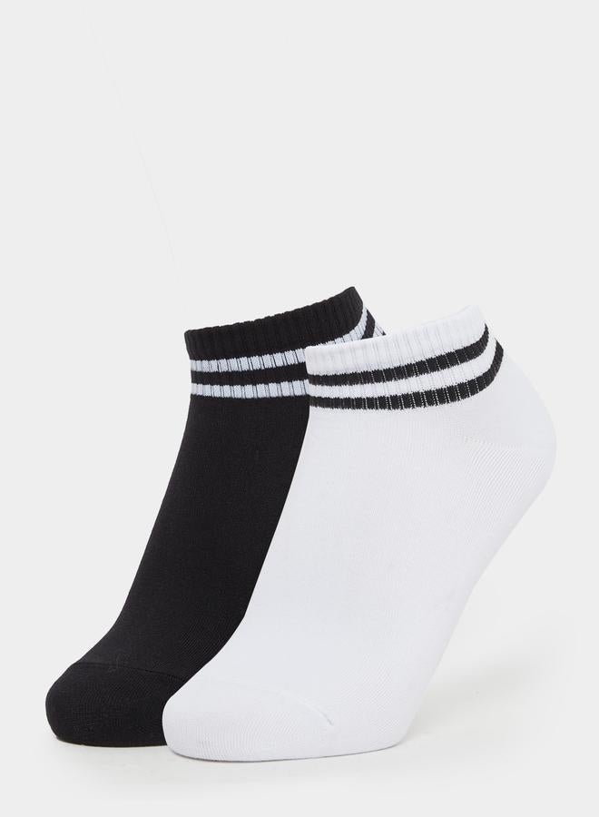 Styli Pack of 2 - Striped Cuff Socks - Image 1