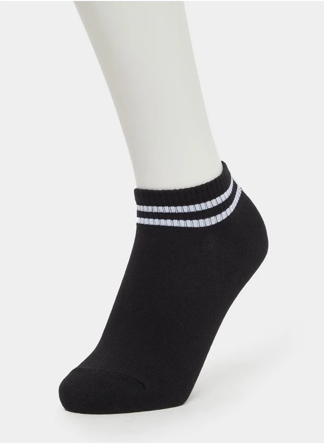 Styli Styli Pack of 2 - Striped Cuff Socks
