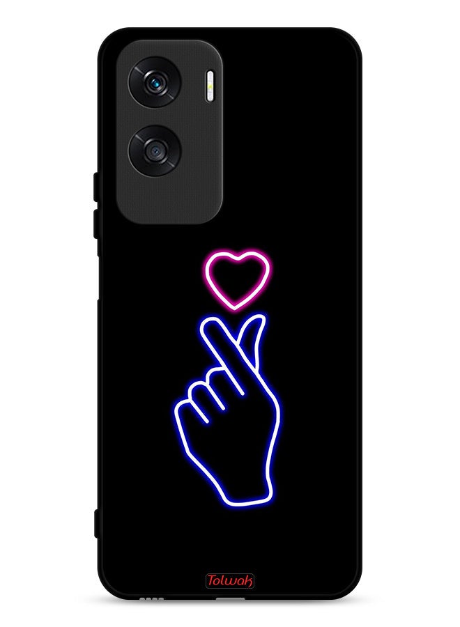 Tolwak Honor X50i 5G Protective Case Cover Snap Heart Art  - Image 1