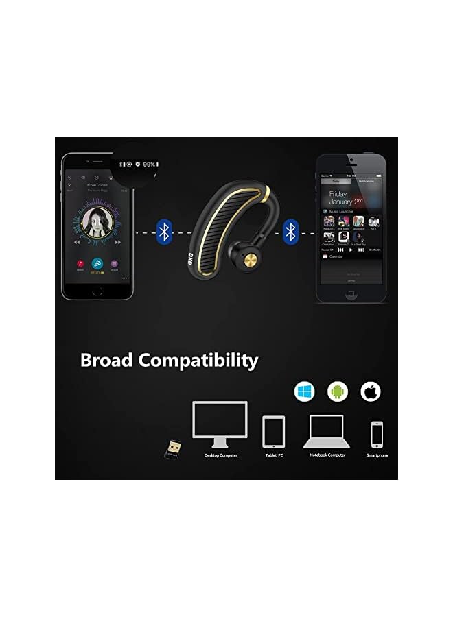 Excefore Ear Buds Wireless Bluetooth Earbuds Bluetooth Headphones Single Ear Hook Wireless Headphone With Mic Noise Cancelling Waterproof Earphone Hands Free Cell Phones Earpiece - Image 3