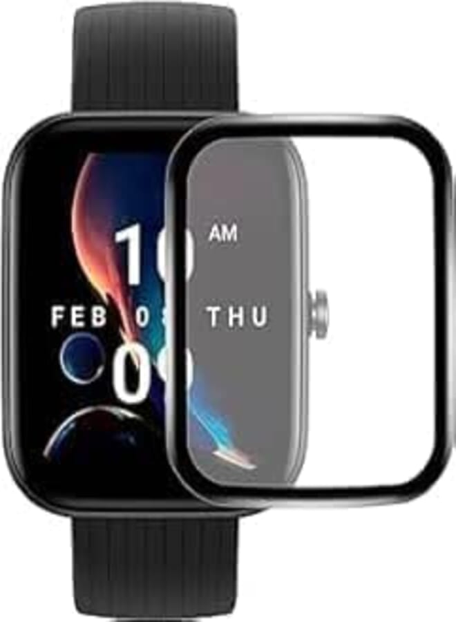 Next Next Store Screen Protector Compatible with Amazfit Bip 3/Bip 3 Pro, 3D Curved Edge Soft Protective Film [Anti-Scratch] [Bubble Free] [Ultra Shatterproof] [Highly Sensitive]