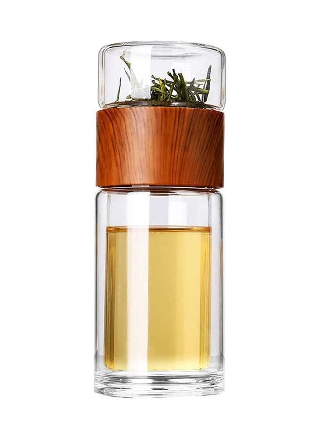 Arabest - Glass Tea Infuser - 8oz Travel Mug with Strainer Tea Tumbler Bottle Leakproof for Loose Leaf Flower Herbal Tea Bags - Image 1