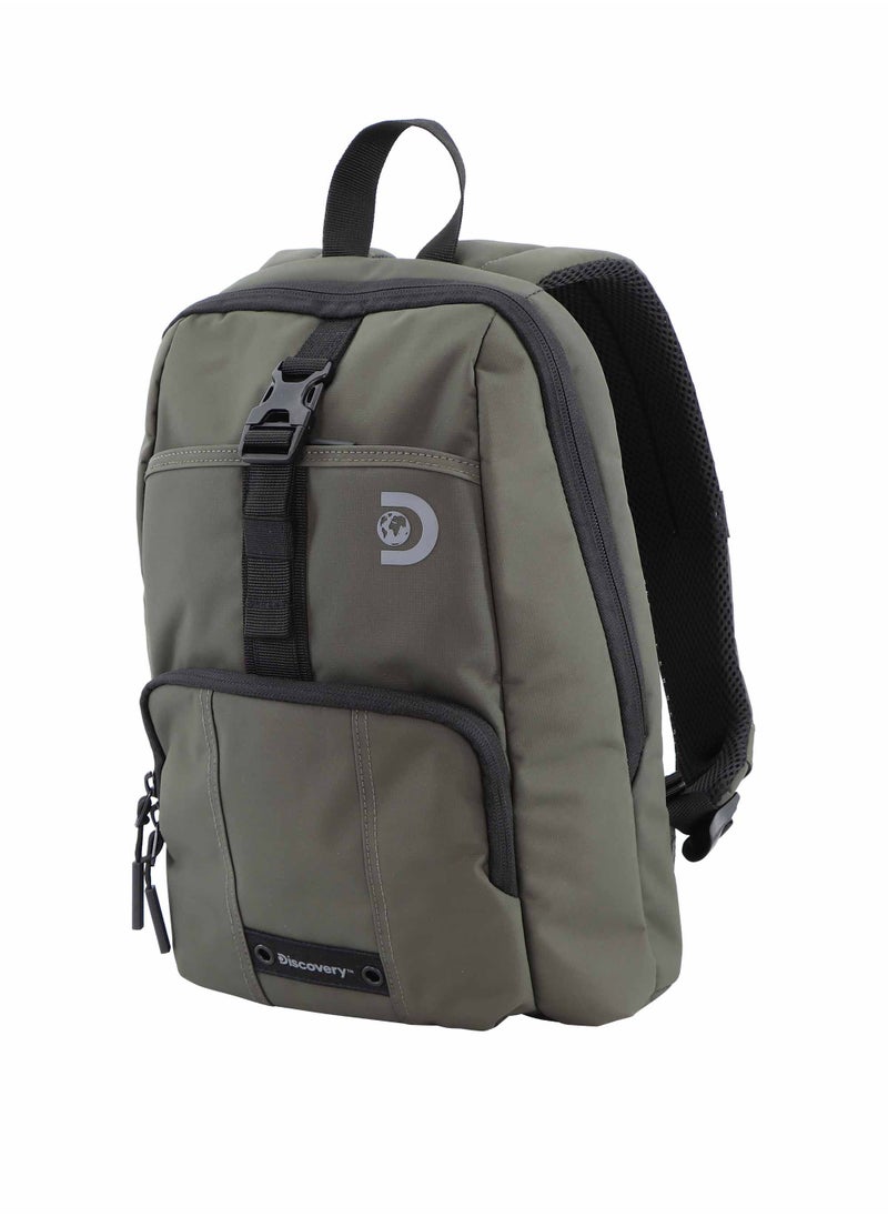 Discovery Discovery SHIELD RPET Polyester Urban Backpack Khaki, Durable Water Resistant Causal Daypack With Padded RFID Pocket, Outdoor Travel Business Bag For Men And Women.  - Image 2