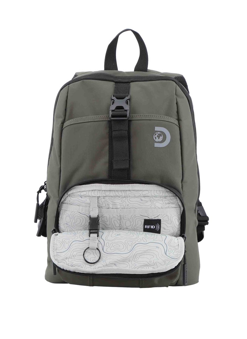 Discovery SHIELD RPET Polyester Urban Backpack Khaki, Durable Water Resistant Causal Daypack With Padded RFID Pocket, Outdoor Travel Business Bag For Men And Women. - pzsku/Z7D3DDE94758C1F184931Z/45/_/1721987942/8183c9d9-419b-450b-872c-1e773934baf5