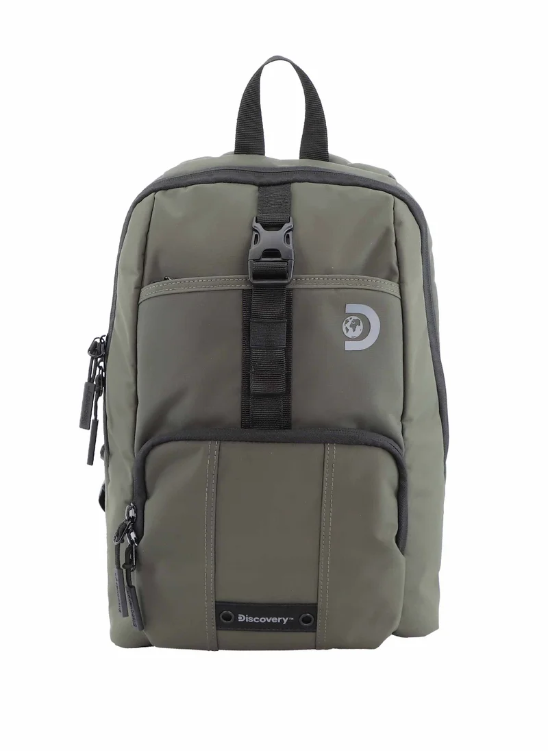 ديسكفري Discovery SHIELD RPET Polyester Urban Backpack Khaki, Durable Water Resistant Causal Daypack With Padded RFID Pocket, Outdoor Travel Business Bag For Men And Women.