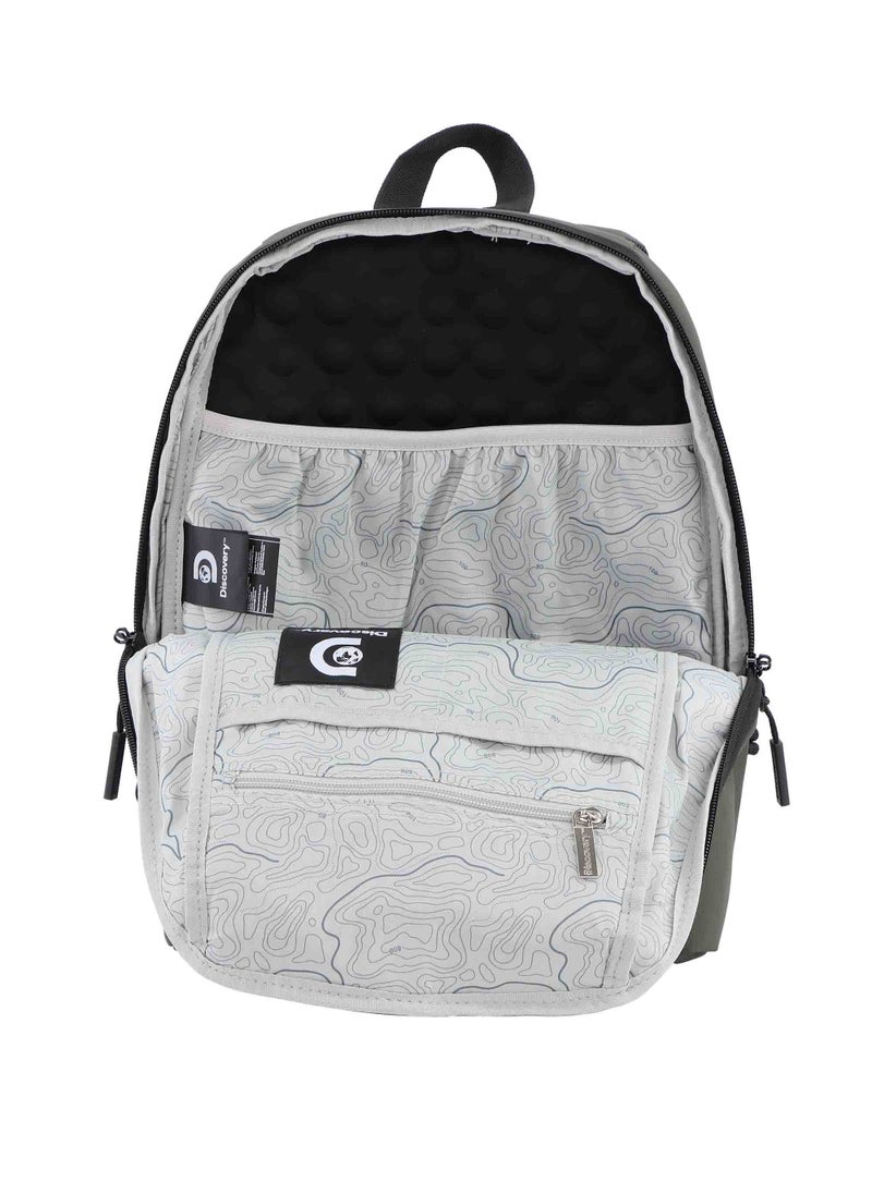 Discovery SHIELD RPET Polyester Urban Backpack Khaki, Durable Water Resistant Causal Daypack With Padded RFID Pocket, Outdoor Travel Business Bag For Men And Women. - pzsku/Z7D3DDE94758C1F184931Z/45/_/1721988064/51627d31-6173-4afb-b619-8e238438b017