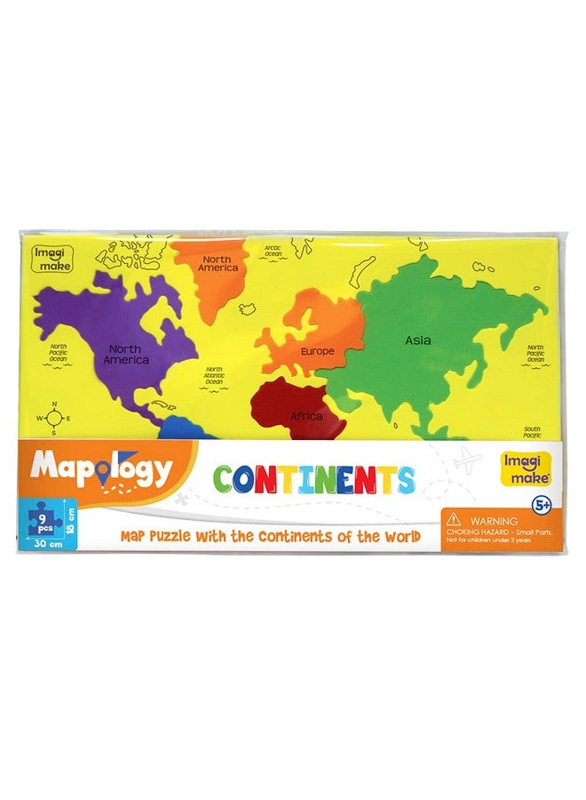 إيماجيميك لعبة مابولوجيا القارات من إيماجيميك - لعبة تعليمية ووسيلة تعليمية للأولاد والبنات - لغز خريطة للأطفال - Image 2