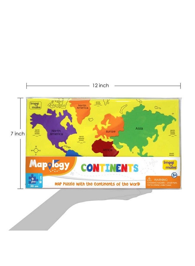 إيماجيميك لعبة مابولوجيا القارات من إيماجيميك - لعبة تعليمية ووسيلة تعليمية للأولاد والبنات - لغز خريطة للأطفال - Image 4