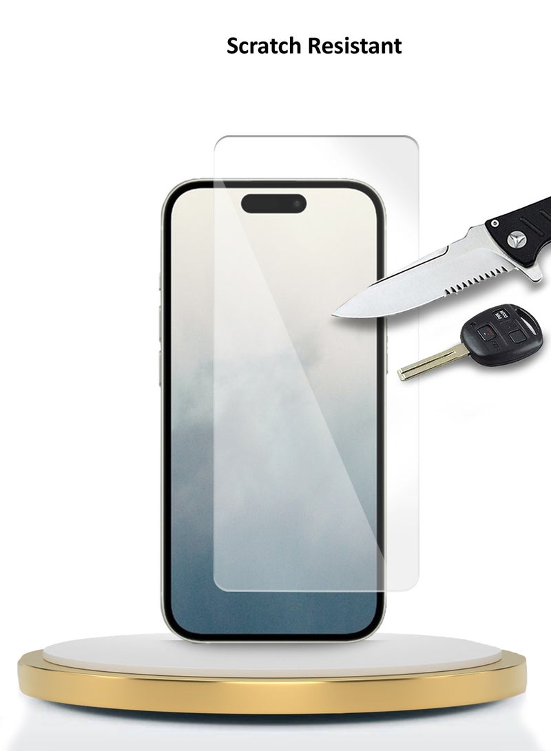 Wtech Apple iPhone 16 2024 WTech Premium Series Curved Edges 9H 2.5D Tempered Glass Screen Protector - Clear - Image 3