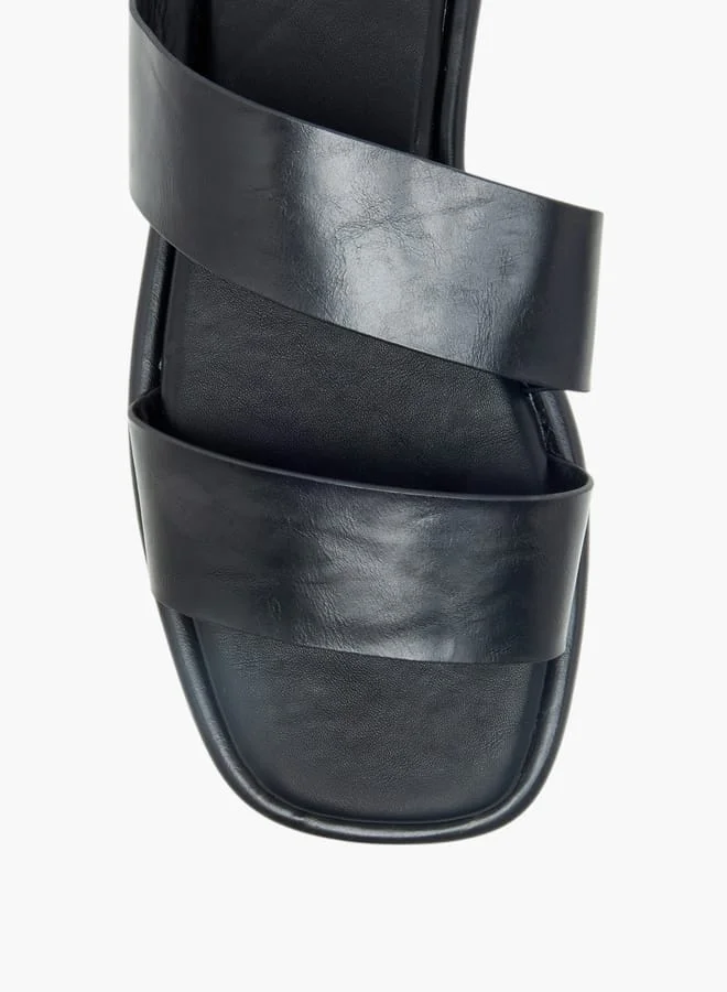 Celeste Women's Solid Slip-On Flat Sandals