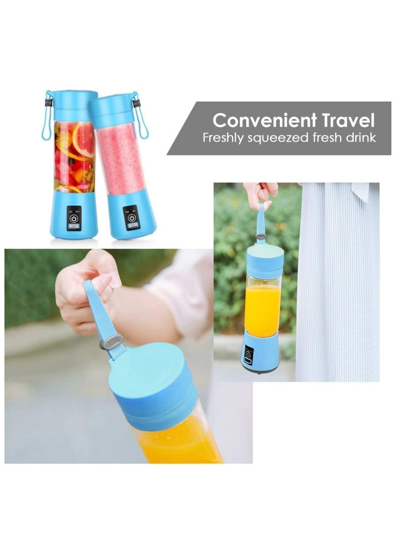 ELTRAZONE - Portable Blender, Personal Blender with USB Rechargeable Mini Fruit Juice Mixer, Personal Size Blender for Smoothies and Shakes Mini Juicer Cup Travel 380ML, Fruit Juice - Image 1