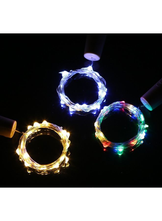 NIBEMINENT Pack Of 12 15-LEDs Copper Wired Fairy Light String Set Multicolour - Image 3