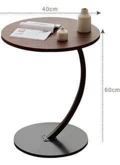 Generic suparr Light Luxury Side Table, C Shaped End Table for Couch, Sofa and Bed, Small Desktop C Table for Living Room, Bedroom  - Image 2