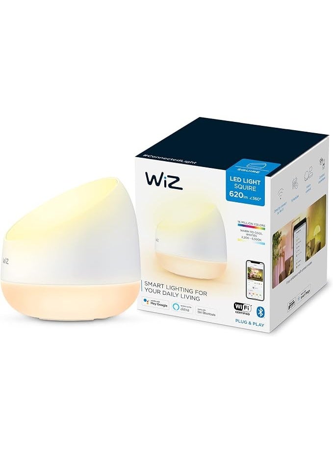 ويز مصباح طاولة LED محمول WiZ Connected Squire، يدعم الواي فاي، 16 مليون لون - Image 1