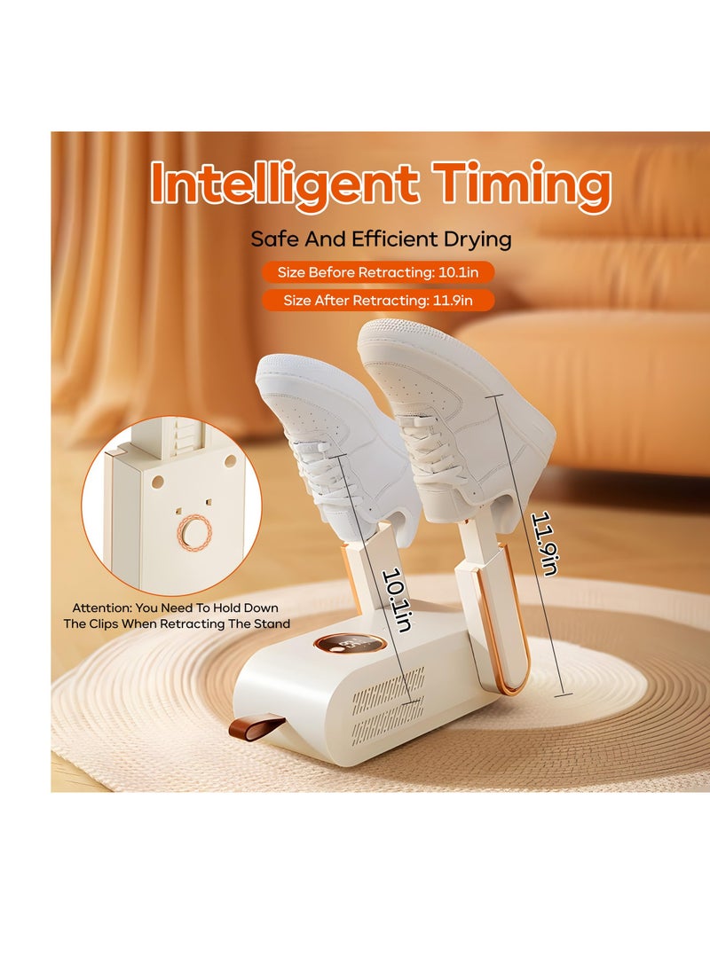 Shoe Dryer, Portable Dryer Boot Dryer, Boot Dryer For Work Boots With LCD Display, Quick Drying for Work Boots, for All Sneakers, Ski Boots, Gloves, Helmets, Socks Hats