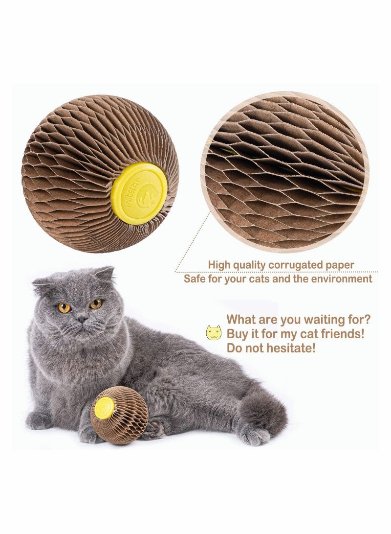 SYOSI Catnip Ball Toy for Cats Catnip Refillable Scratcher Ball Kitty's Faithful Playmate Reduce Obesity and Loneliness - Image 5