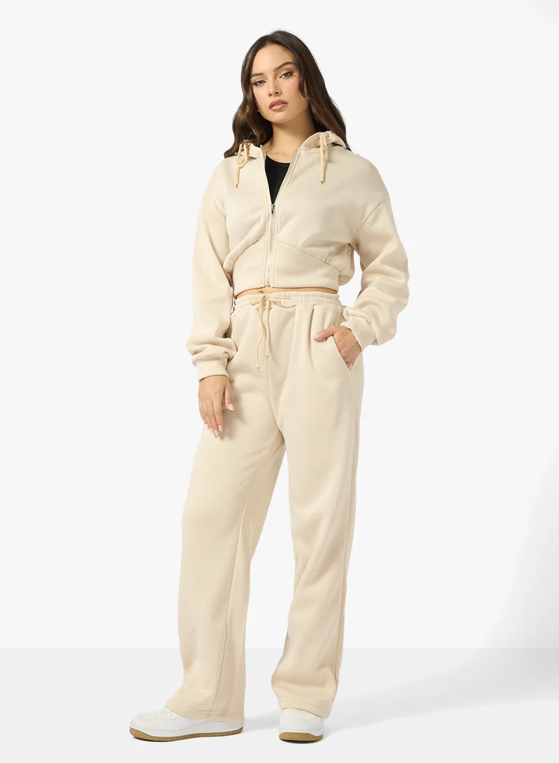 Ginger Hooded Zip Up Fleece Tracksuit