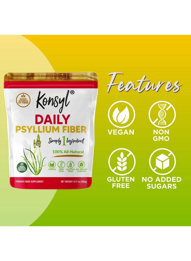Konsyl Daily Psyllium Fiber 360G  127Oz Nongmo Vegan Ketofriendly Fiber Supplement Powder Supports Digestive Health - Image 5